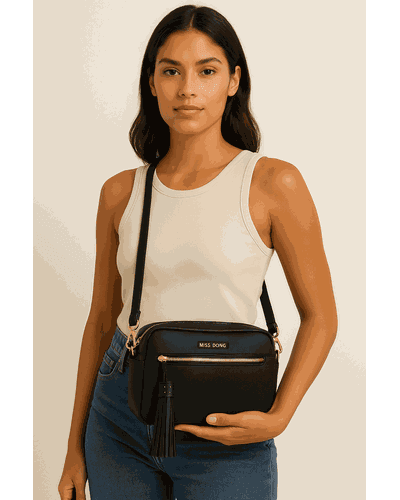Bolsa Tiracolo Feminina - Black - Pé Relax Sapatos Confortáveis