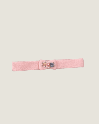 Faixinha de cabelo Paris rosa bebê