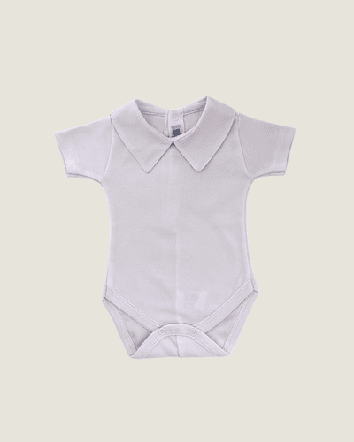 Body Camisa Manga Curta Branco