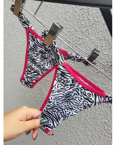 Calcinha Biquini - Zebra Pink - DONA DE MIM (@donaademimstore)