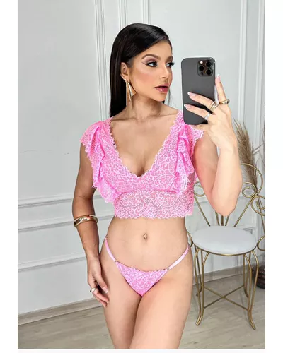 Conjunto Alice - Rosa Pantera - DONA DE MIM (@donaademimstore)