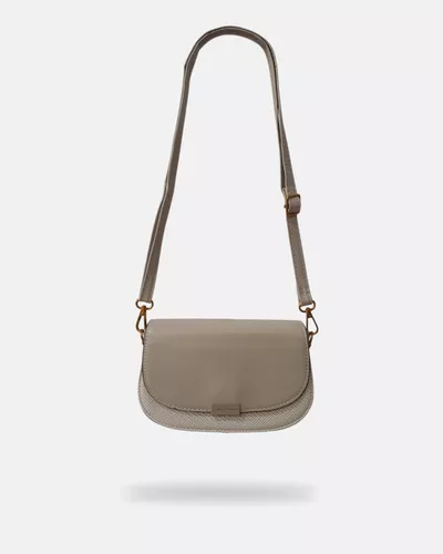 Bolsa Transversal Olivia - Bege - Pé Relax Calçados Confortáveis