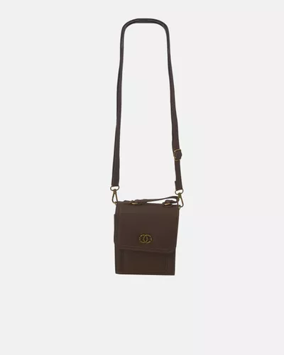 Bolsa Porta-Celular Mari - Café - Pé Relax Calçados Confortáveis