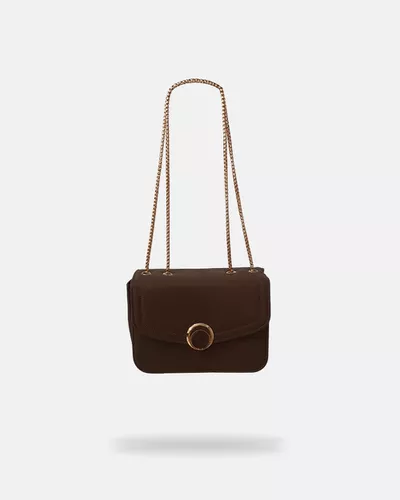 Bolsa Transversal Grande Bruna - Marrom - Pé Relax Calçados Confortáveis