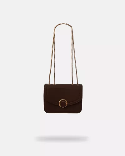 Bolsa Transversal Media Bruna - Marrom - Pé Relax Calçados Confortáveis