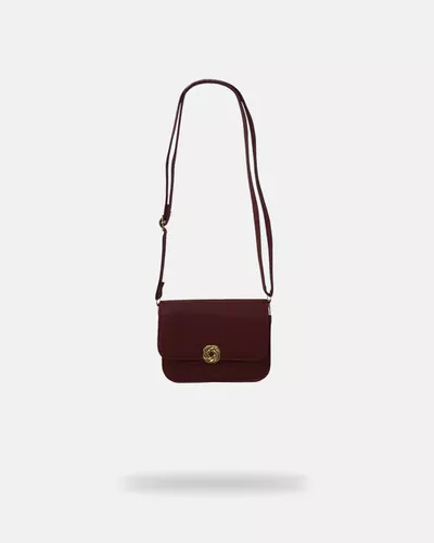 Bolsa Transversal Pequena Amélia - Bordô - Pé Relax Calçados Confortáveis