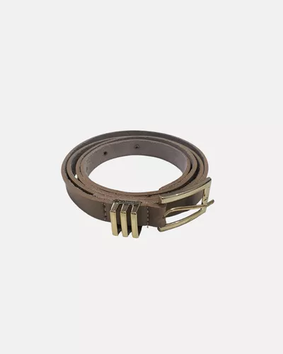 Cinto Maison Feminino Fino - Bege - Pé Relax Calçados Confortáveis