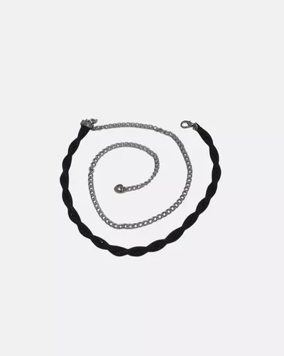 Cinto Crystal Feminino Fino - Preto - Pé Relax Calçados Confortáveis