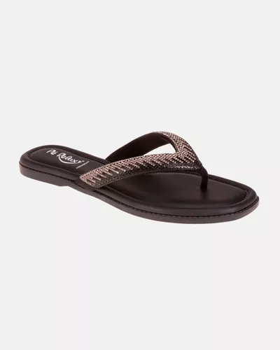 Chinelo Ultra Confortável Amarílis - Preto - Pé Relax Calçados Confortáveis