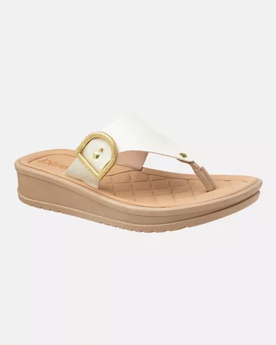 Tamanco para Esporão Muscari - Baunilha / Taupe - Pé Relax Calçados Confortáveis