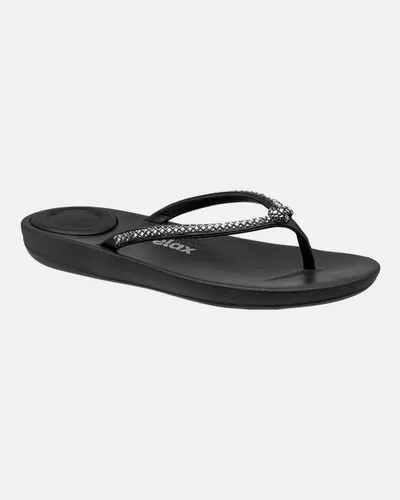 Chinelo Para Esporão Matricária - Preto - Pé Relax Calçados Confortáveis