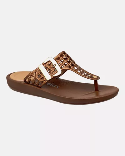 Chinelo para Esporão Matricária - Bronze / Moca - Pé Relax Calçados Confortáveis