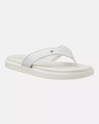 Chinelo Flat Íris - Off White - Pé Relax Calçados Confortáveis