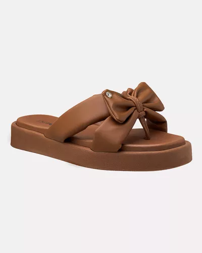 Chinelo Flat Lavanda - Caramelo / Âmbar - Pé Relax Calçados Confortáveis
