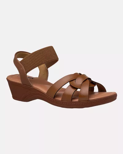 Sandália Verbena - Caramelo - Pé Relax Calçados Confortáveis