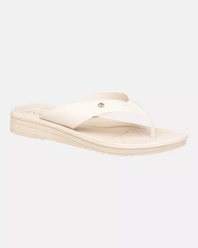 Chinelo Lantana - Off White - Pé Relax Calçados Confortáveis