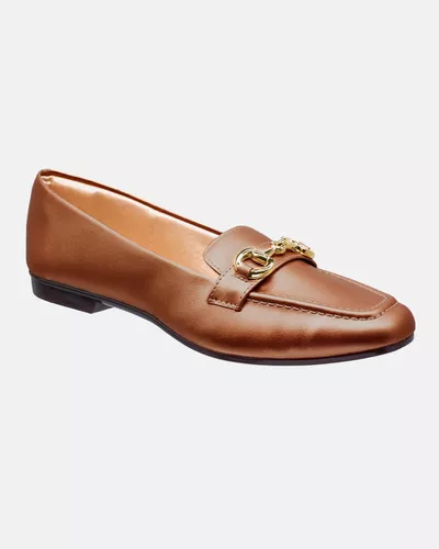Mocassim Monilaria - Bronze - Pé Relax Calçados Confortáveis