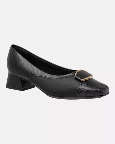 Sapato Feminino Margarida - Preto - Pé Relax Calçados Confortáveis