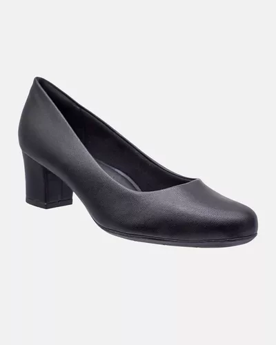 Sapato Social Feminino Magnólia - Preto - Pé Relax Calçados Confortáveis