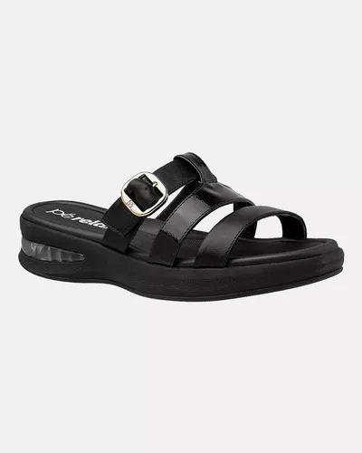 Tamanco Camélia - Preto - Pé Relax Calçados Confortáveis