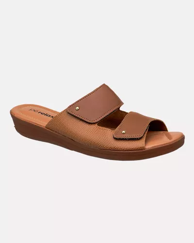 Tamanco Gerânio - Caramelo - Pé Relax Calçados Confortáveis