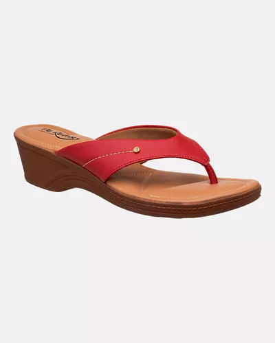 Tamanco Verbena - Vermelho - Pé Relax Calçados Confortáveis