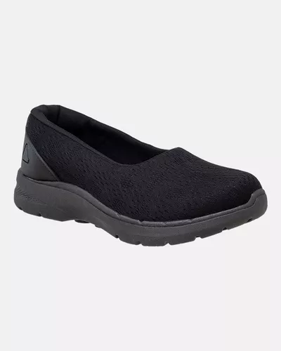 Slip On Amaranto - Preto / Sola Preta - Pé Relax Calçados Confortáveis