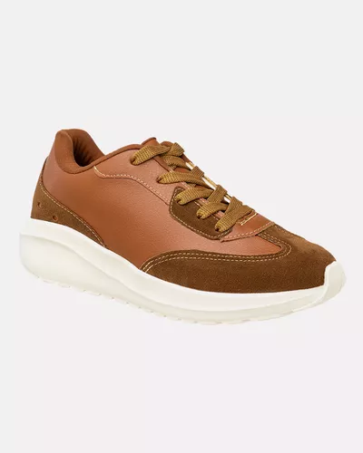 Sneaker Ortopédico Bromélia - Caramelo - Pé Relax Calçados Confortáveis