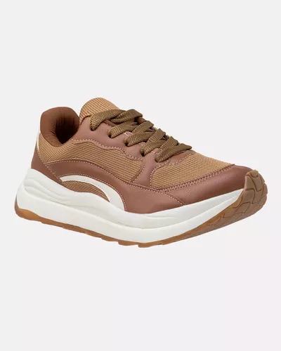 Tênis Ortopédico Girassol - Caramelo / Off White - Pé Relax Calçados Confortáveis