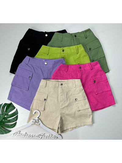 Short Cargo Verde Lima 