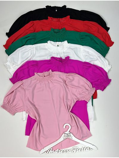 Blusa Gola Lastex Rosé
