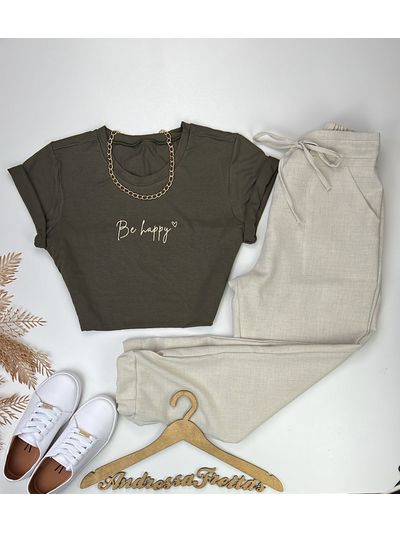 Calça Linhão Jogger Cru 