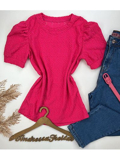 Blusa Malha Laise Pink