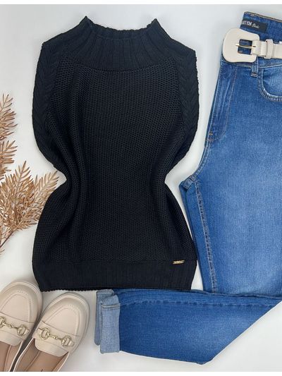 Blusa Regata Tricô 