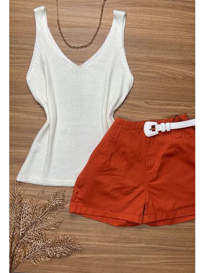 Blusa Tricô Verão Branca