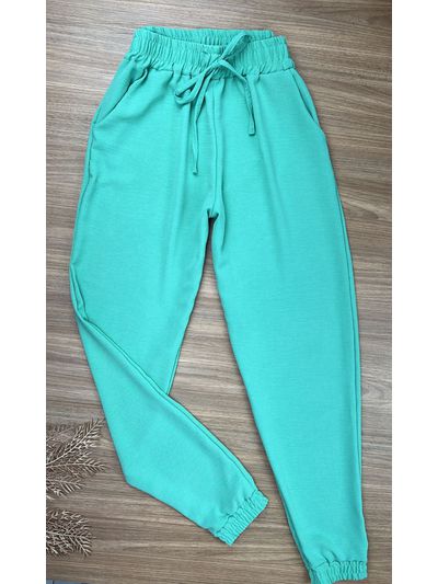 Calça Jogger Crepe Duna Verde