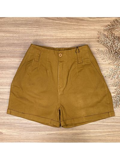 Short Sarja Cenoura Caramelo