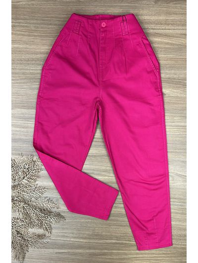  Calça cenoura sarja Pink