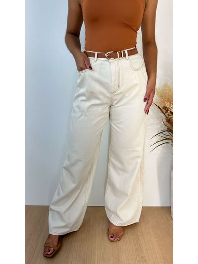 Calça Pantalona Off White