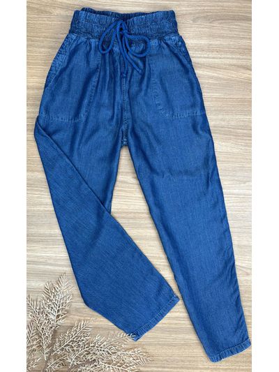 Calça Jogger Jeans Tencel