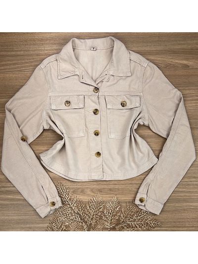 Jaqueta Tencel Bege