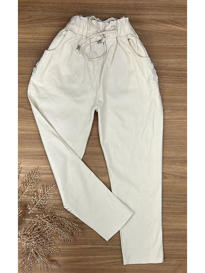 Calça Cenoura Sininho Bege Claro