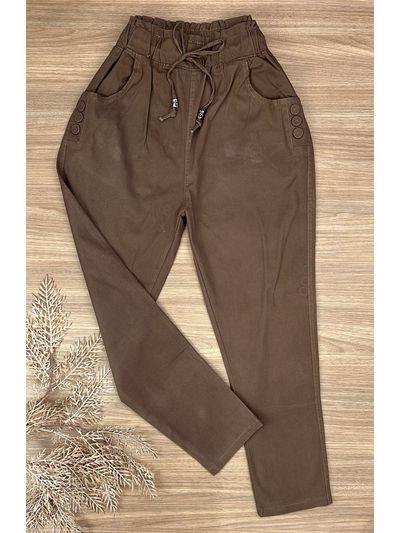 Calça Cenoura Sininho Marrom