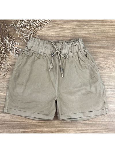 Short Sarja Cenoura Sininho Caqui