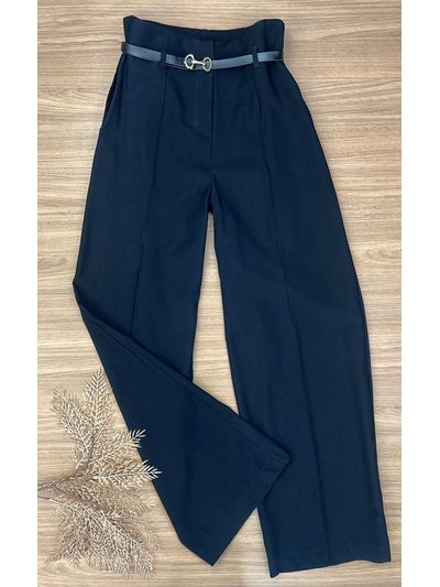 Calça Wide Leg Alfaiataria Preta