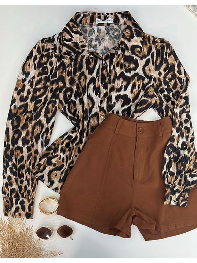 Camisa Animal Print 