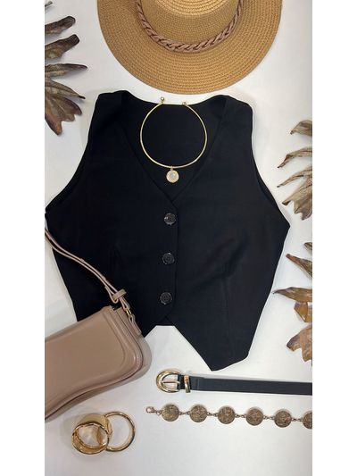 Colete Regata Alfaiataria Preto