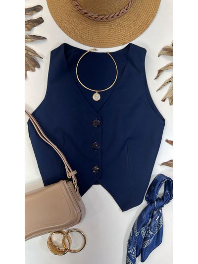 Colete Regata Alfaiataria Azul Marinho 