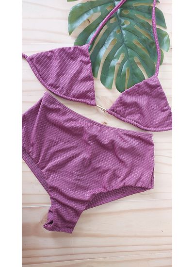 Biquini Hot Pant Safira Rosa 570 - Use Amazona