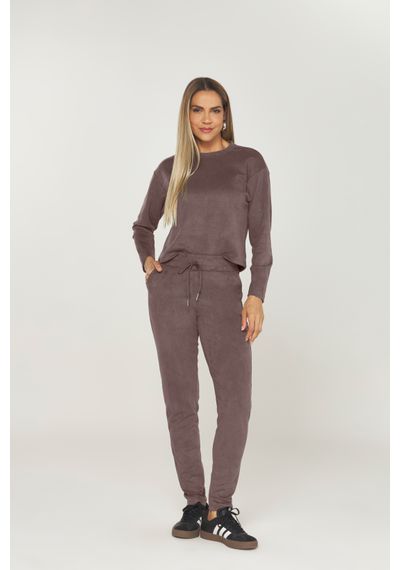 CONJUNTO SUEDE SARJA - 6537.MARROM - RUDÉLY LOJA